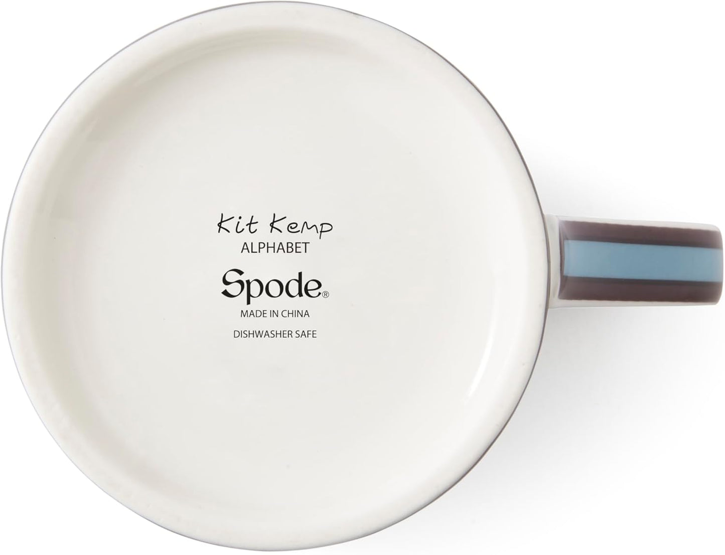 Spode Kit Kemp 12oz Mug in Fine China, N Initial - Custom Coffee Cup for Hot Beverages, Personalized Gift Idea for Her, Him, Friends, Coffee Lovers - Stylish Letter Mug for Daily Use, Dishwasher Safe