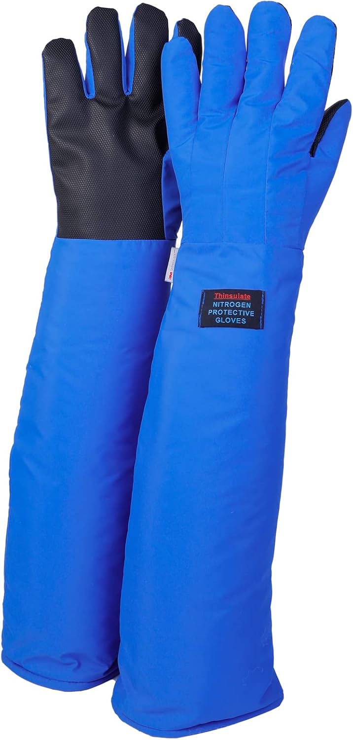 Cryogenic Gloves Low Temperature LN2 Liquid Nitrogen Protective Gloves Cold Storage Safety Frozen Gloves-