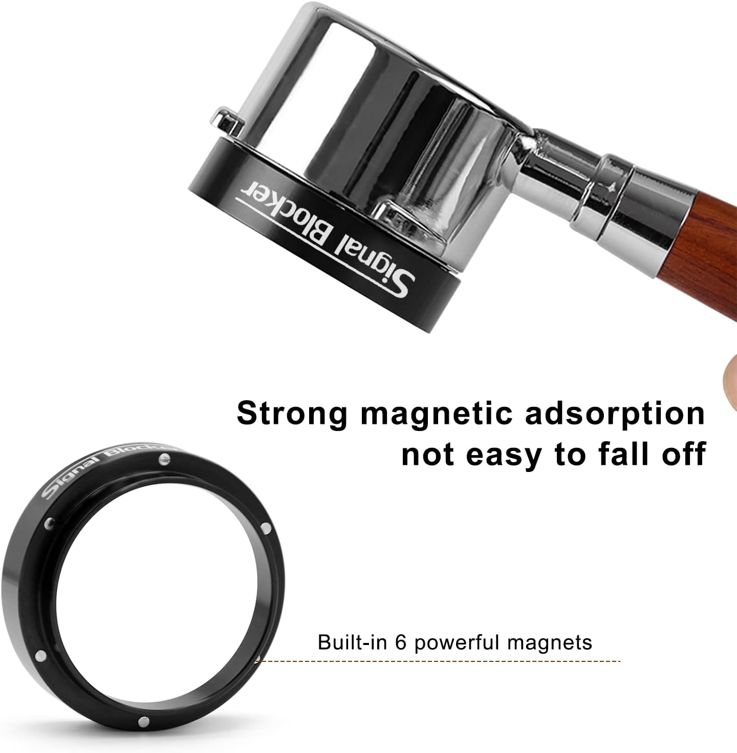 51mm Espresso Dosing Funnel: 51mm Portafilter Funnel Magnetic Coffee Dosing Ring Aluminium Metal | Espresso Machine Accessories Bundle Including Espresso WDT Tool