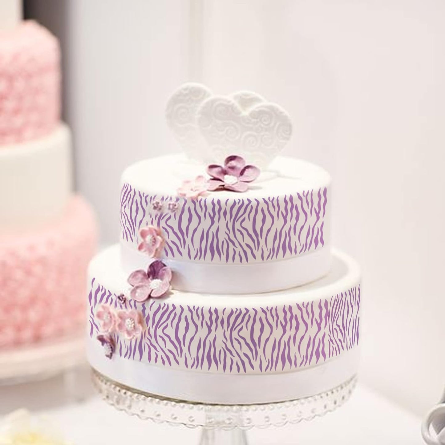 Cake Stencils Decorating Buttercream Cookie Stencils for Royal Icing Leopard Airbrush Snake Skin Mermaid Scale Stencil Cheetah Cow Print Templates for Baking (Large Cake Stencil)