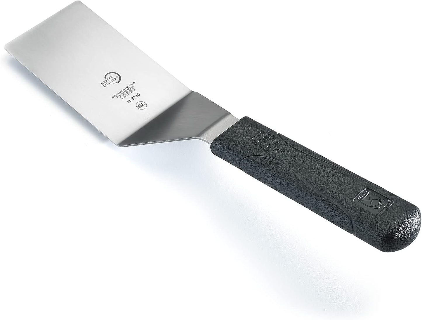 Mercer Culinary Millennia Turner, 4 Inch by 2-1/2 Inch Blade, Black Handle