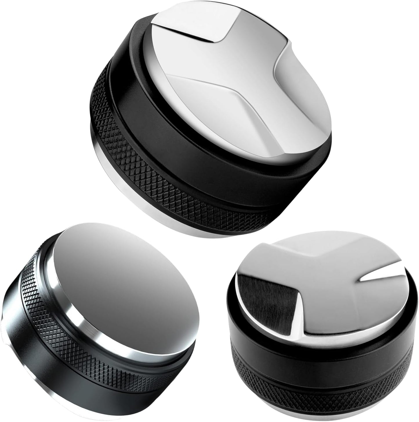 51mm Coffee Tamper and Distributor, Dual Head Coffee Leveler Fits for 51mm Portafilter, Adjustable Depth Espresso Hand Tampers, Professional Barista Espresso Distribution Tool