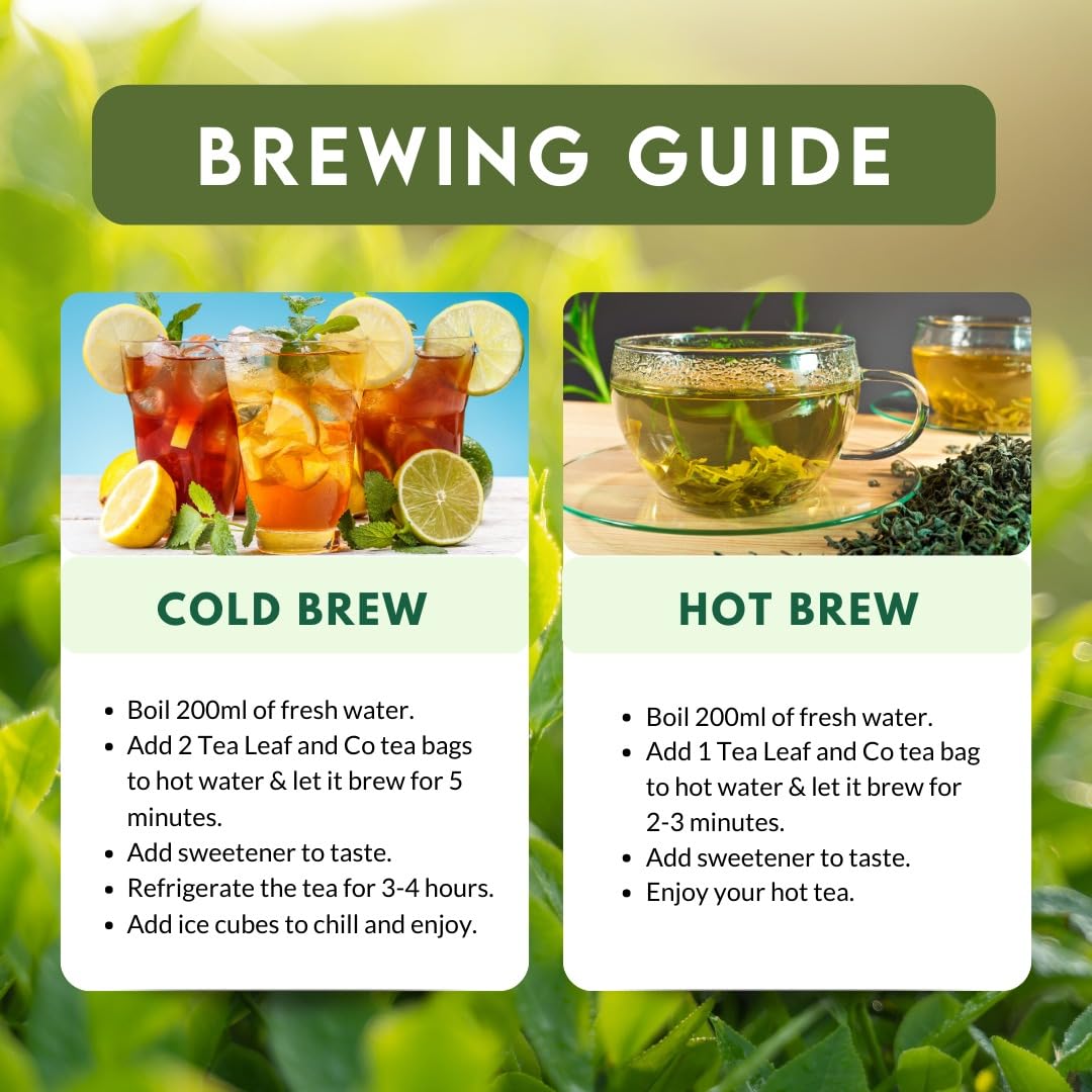 Tealeaf & Co. Tulsi Holy Basil Ashwagandha Green Tea Loose Leaf with Lemon Peel, Lemongrass & Black Pepper - Tulsi Tea with Fresh Herbs and Spices - 50 Servings, Gluten Free (3.52oz/100gm)