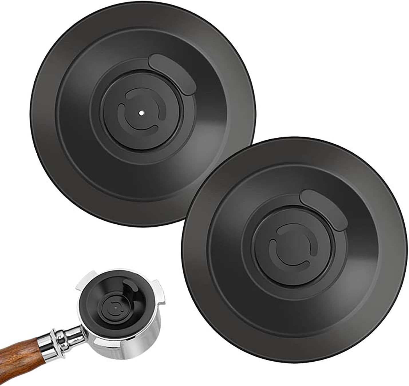 Espresso Backflush Cleaning Disc Set for Breville/Sage Espresso Machines – 54mm (1 Pack, 1 With Hole + 1 Without Hole), Compatible with Cleaning Tablets