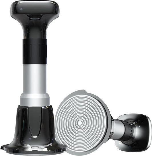 Espresso Tamper, 51mm Tamper 25lb-40lb with Stainless Steel Base, Coffee Tamper with with Sound Feedback, Provides Consistent Tampingwith Comfortable Grip