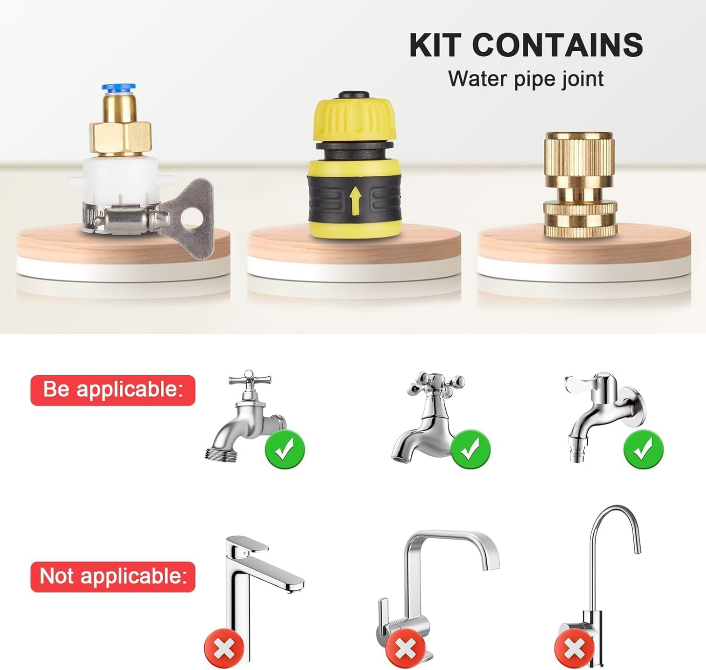 16.5ft Water Fed Pole Kit, Rotatable Solar Panel Cleaning Brush & Squeegee, 2 Dusting Brush, Extendable Black Lightweight Pole for Roof Window