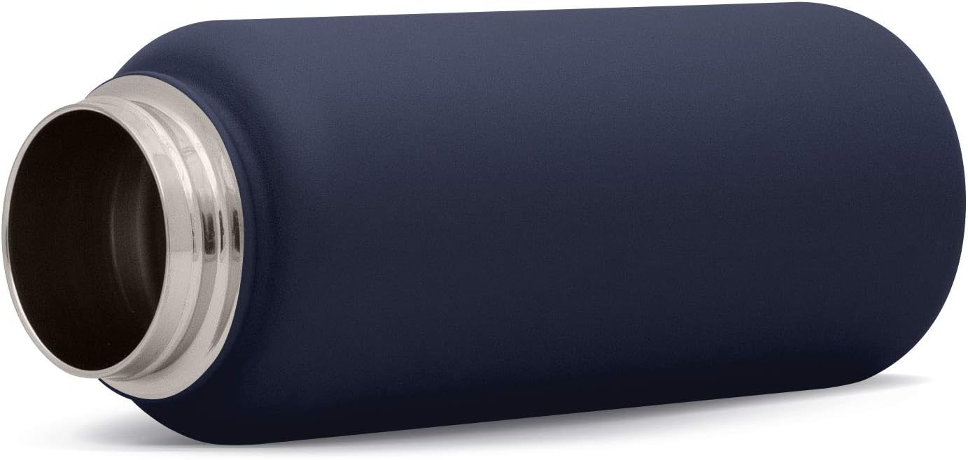 Simple Modern Kids Water Bottle with Straw Lid Vacuum Insulated Stainless Steel Metal Thermos Bottles | Reusable Leak Proof BPA-Free Flask for School | Summit Collection | 18oz, Deep Ocean Navy Blue