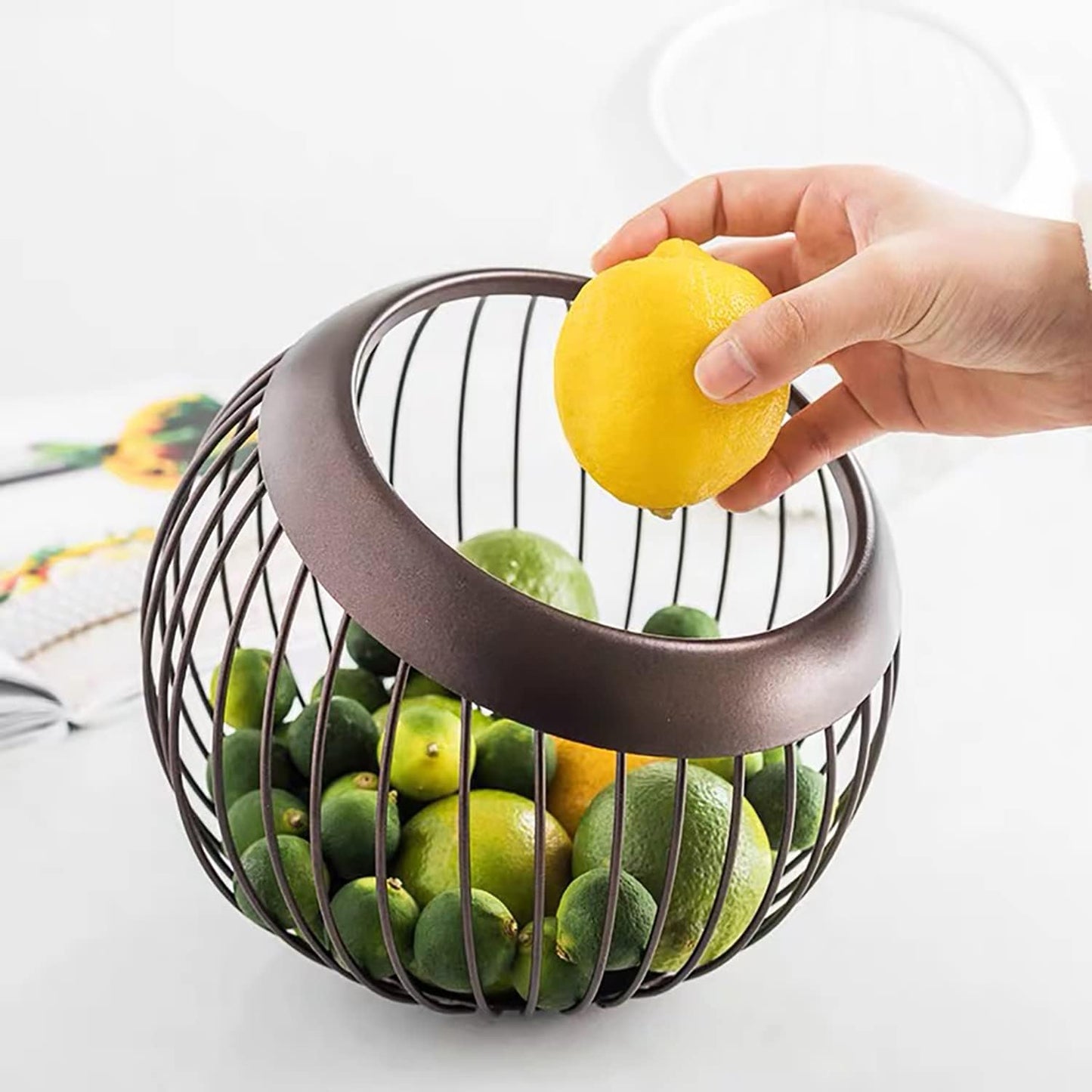 Charmount Coffee Pod Holder - Large Capacity K Cup and Espresso Pod Organizer, Keurig Kcup and Espresso Capsule Storage (Brown)