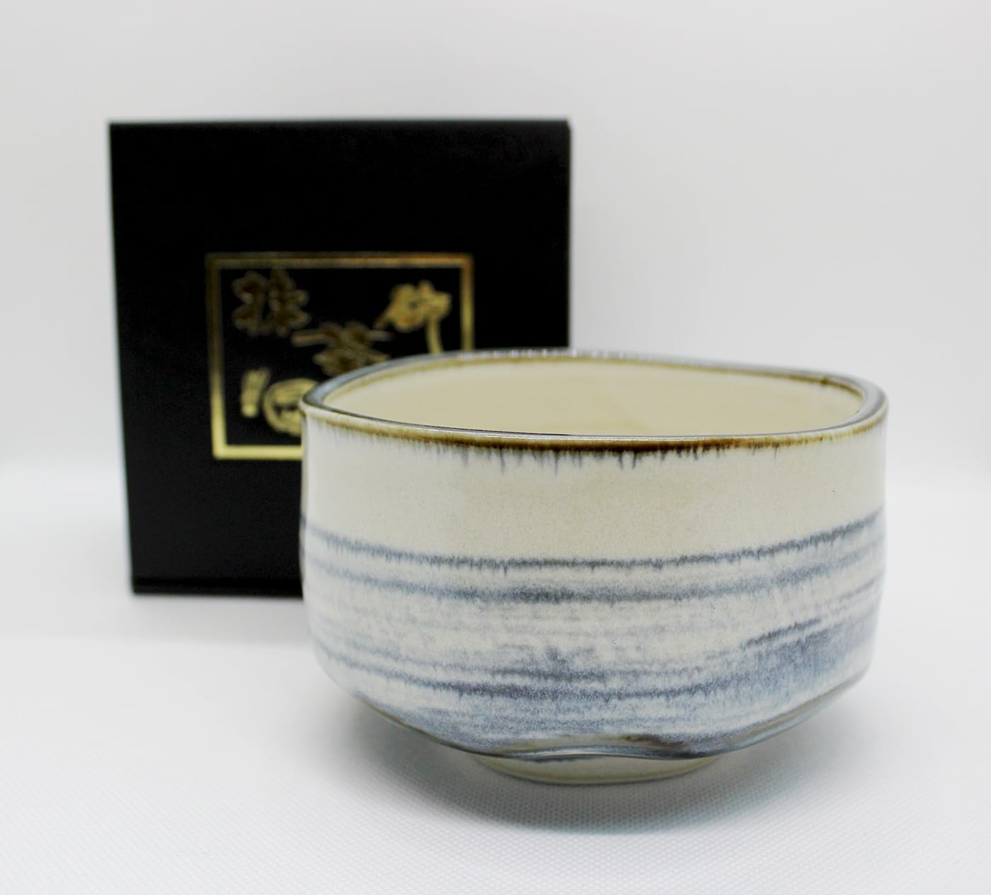 Japanese Traditional Handcrafted Mino Matcha Chawan Tea Bowl Cup Ceremony Tableware Pottery (Harugasumi)