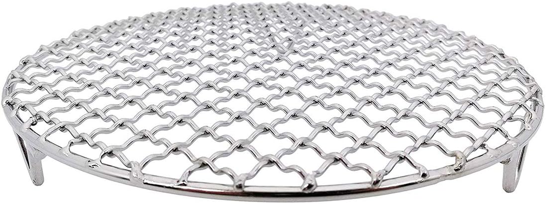 Versatile Round 304 Stainless Steel Cooling Rack Baking,Heat Resistant Rust Proof Sturdy Durable Dia 7.9"