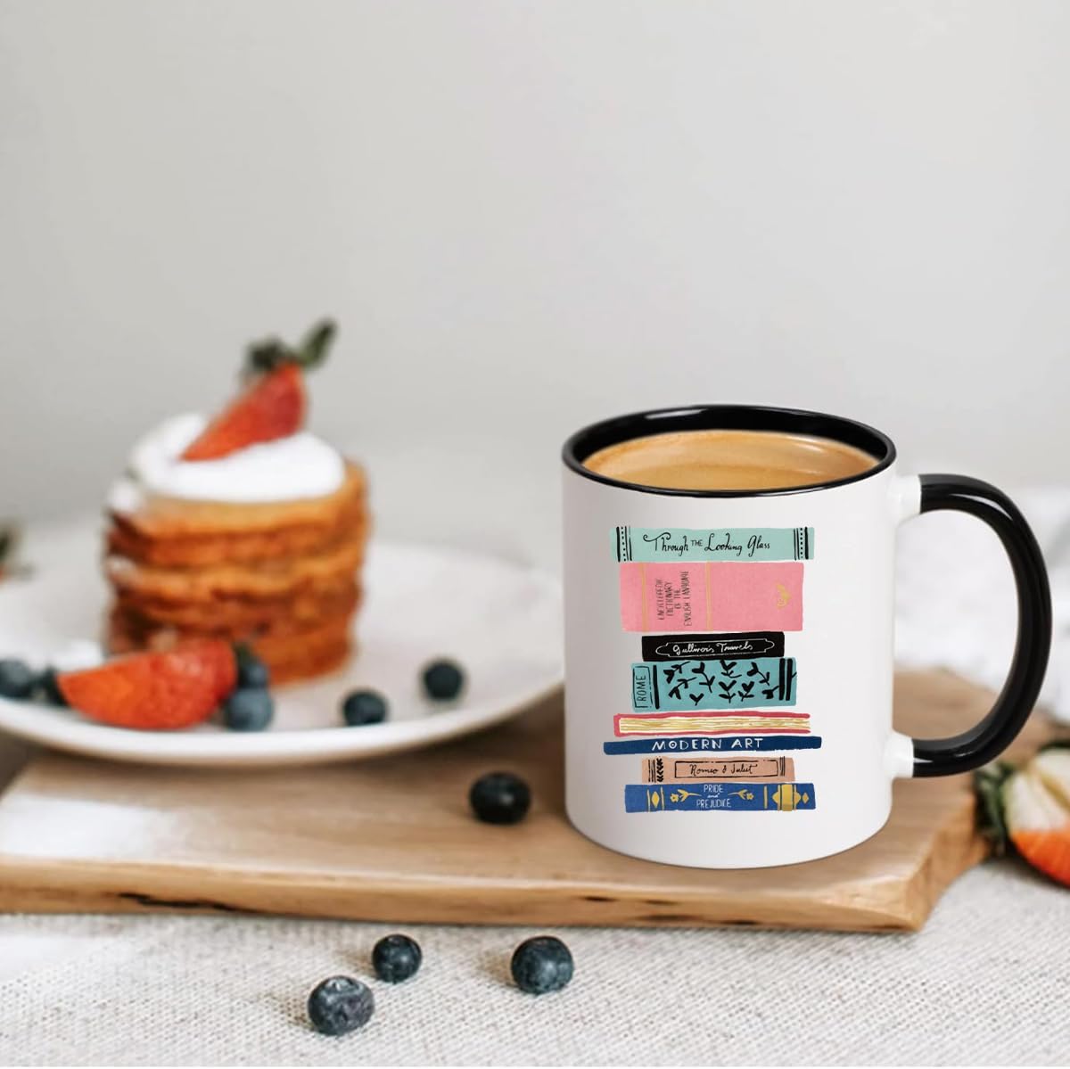 Book Lovers 11oz Coffee Mug - Bookish Gifts for Readers, Teachers, Librarians, Women, Best Friends - Christmas Reading Tumbler