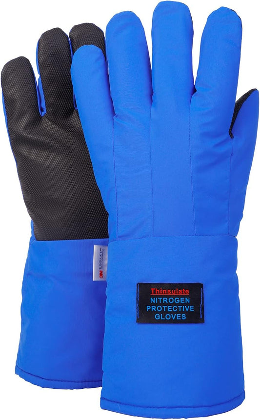 Cryogenic Gloves Low Temperature LN2 Liquid Nitrogen Protective Gloves Cold Storage Safety Frozen Gloves-