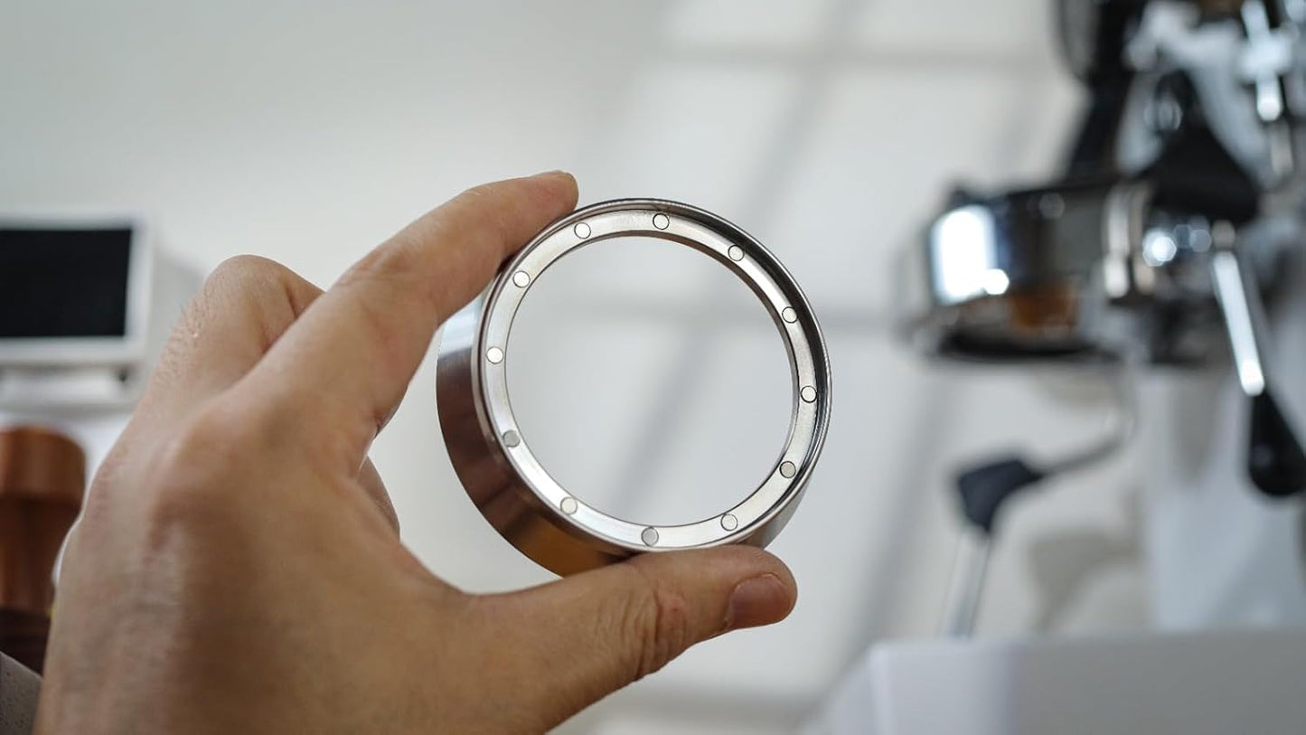 58mm Espresso Tool Set for Breville Dual Boiler, Oracle Jet, and Oracle Touch: Maple Bottomless Portafilter, Calibrated Tamper, Dosing Funnel with Puck Screen, and Adjustable Distributor