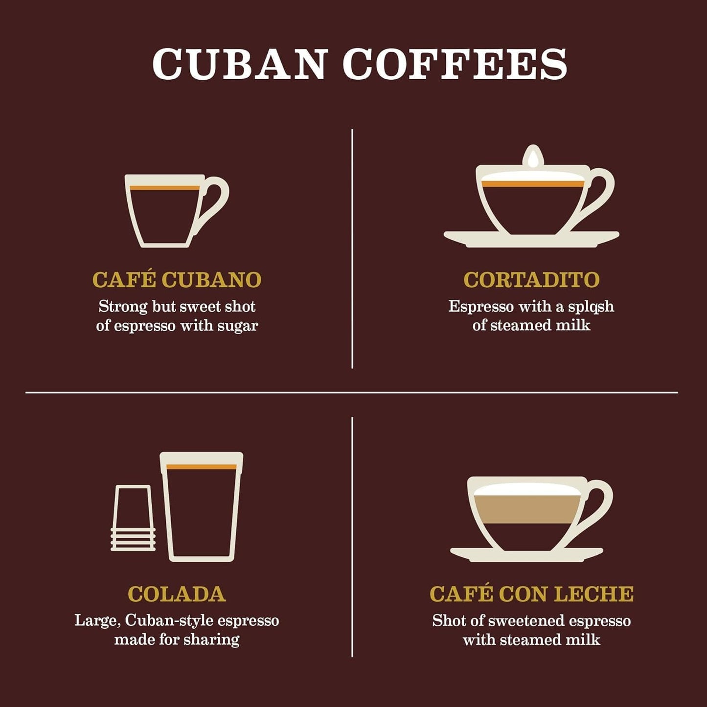 Gaviña Old Havana Espresso Whole Bean Coffee – Medium-Dark Roast, 100% Arabica, Nutty and Sweet Flavor, Great for Espresso Machines and Moka Pots, 32 oz Bag