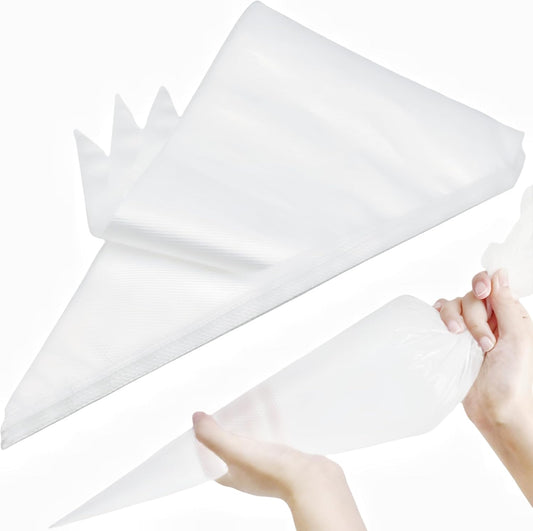 24 Inch Extra Large Piping Bags,100 Pack Disposable Pastry Bags,Thick Anti-Burst Icing Piping Pastry Bags For Frosting Decorating Cake Cupcake Cookie (24 Inch-100 Pack)
