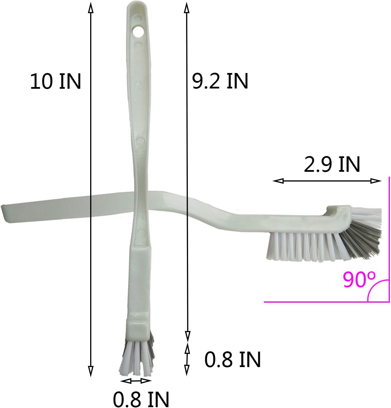 Dish Brush Kitchen Cleaning Brush Bottle Brush Bathroom Scrub Brushes Sink Household Pot Pan Edge Corners Tile Lines Brush with Stiff Bristles