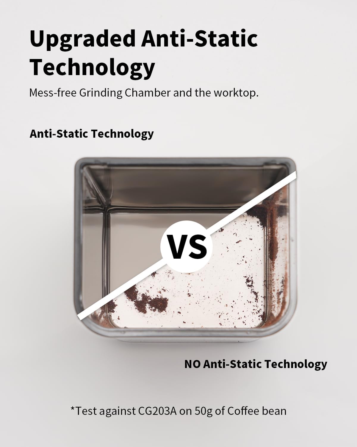 SHARDOR Professional Conical Burr Coffee Grinder, Coffee Bean Grinder with 48 Grind Settings for Espresso, Drip & French Press, Upgraded Anti-Static Technology, Precision Timer, Black