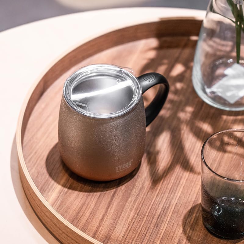 TYESO Office Coffee Mug,Vacuum Insulated Mug Double Wall Stainless Steel Tumbler Cup, Thermal Coffee Mug (Purple, 16 oz)