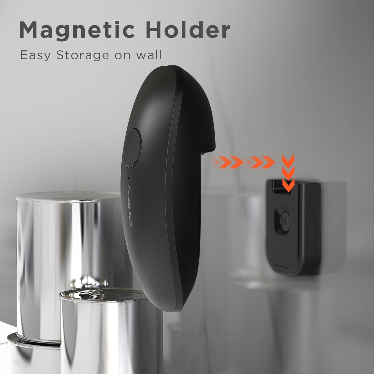 Ultrablade PRO Auto Stop Can Opener - Rechargeable Electric Can Opener for Kitchen for Seniors with Arthritis - One Touch Side Cut Opener, Smooth Edge, Handfree, Wall Mounted Small Size, Green