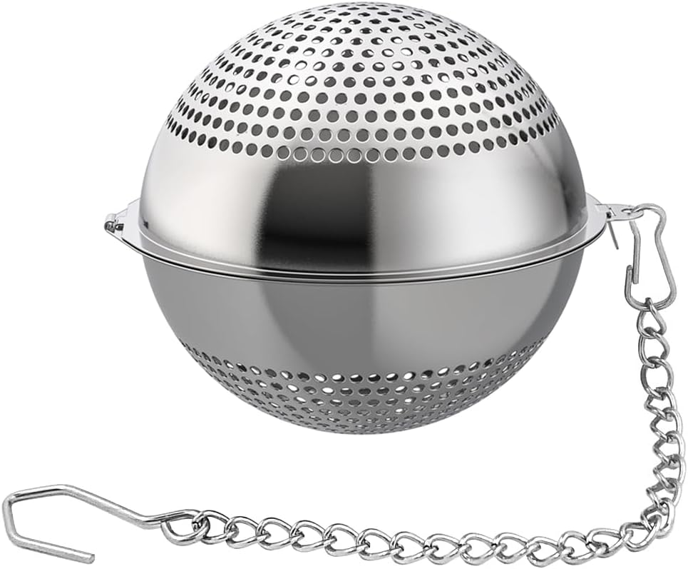 Food Grade 304 Stainless Steel Mesh Tea Ball 2.1 Inch Tea Infuser Strainer Filter Diffuser for Loose Tea
