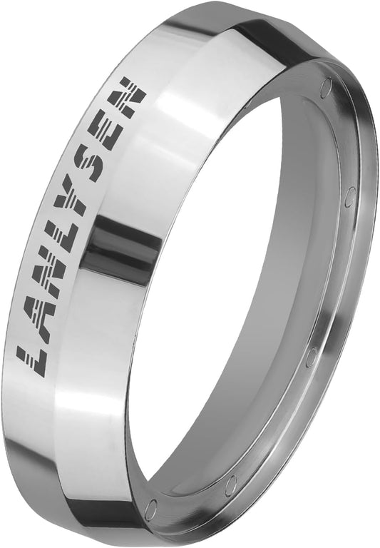 58mm Espresso Dosing Funnel LANLYSEN Magnetic Coffee Dosing Ring Stainless Steel Espresso dosing Funnel Espresso Dosing Ring with 8 Magnets Compatible with All 58mm Portafilter