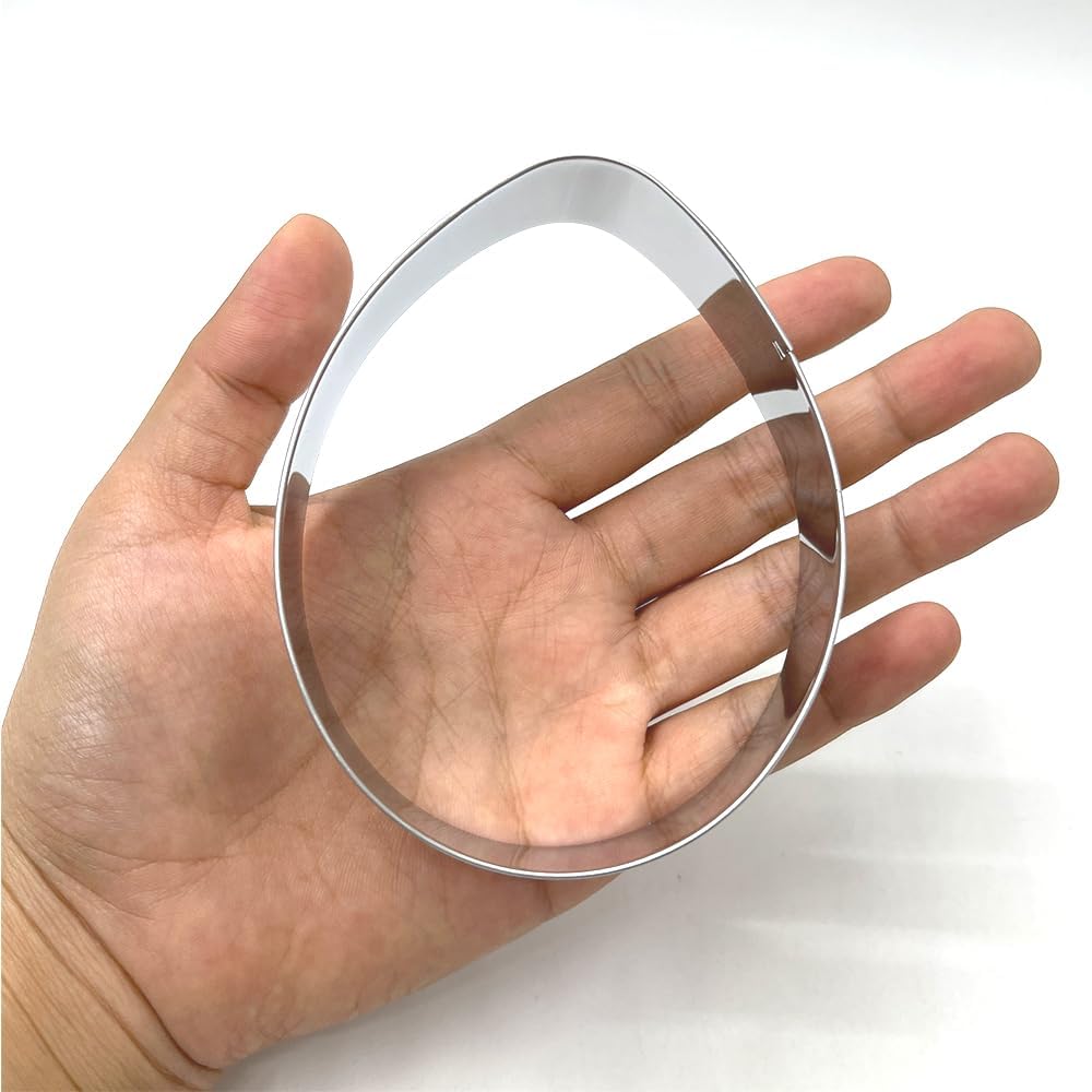 LILIAO Easter Cookie Cutter Set, 3-pc, Egg, Bunny and Carrot, Stainless Steel