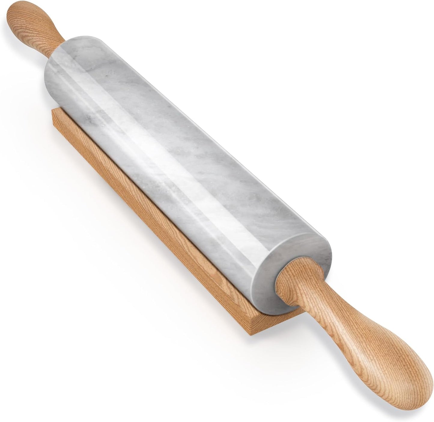 Koville Marble Rolling Pin, Non-Stick African Stone Polished Dough Roller, Pasta, Dumpling, Ravioli, Fondant, Pie Crust, Kitchen Baking Pastry Tools(Namib Fantasy)