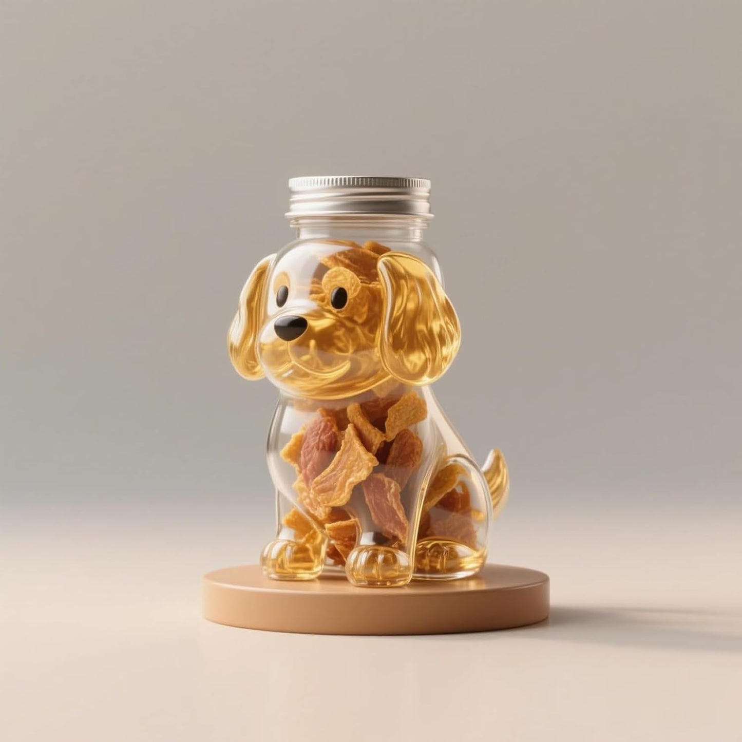French Bulldog Snack Jar – 2025 New Cute Airtight Storage Container, Multi-purpose Jar for Dog Snacks, Cookies, Candy, Coffee Pods, Kitchen Organization, Pet Lovers Gift(Dachshund)