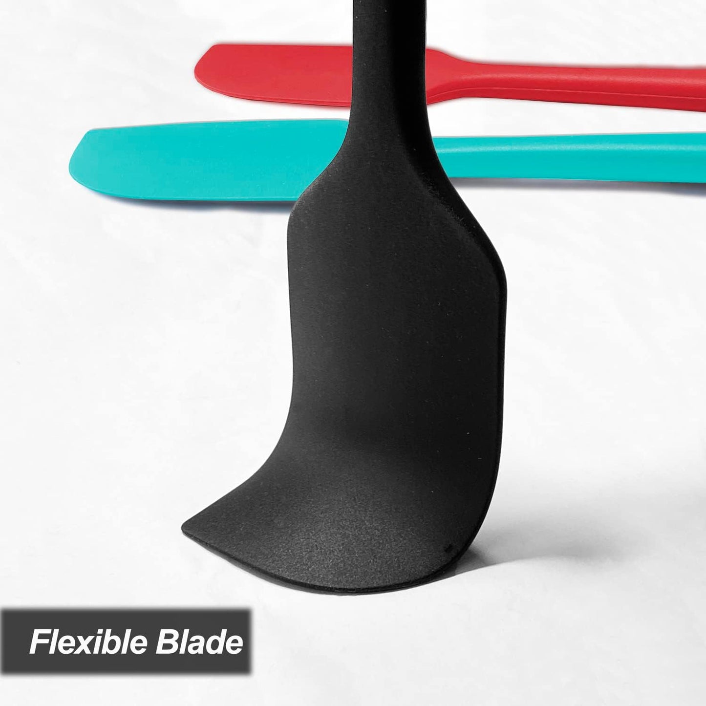 3 Pack Large Silicone Spatula for Kitchen,600°F Heat resistant Rubber Spatulas for Baking,Cooking, Scraping,and Mixing,Non Stick Kitchen Utensils, BPA Free, 11.2 IN, Red