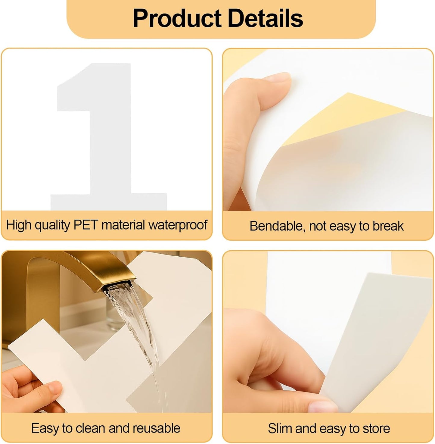 12 Inch Number Cake Mold Baking Forms Moulds,9 Pieces 0-8 Cake Number Stencils,Number Cake Pans,Flat Plastic Mold Numerical Templates Cutting for DIY Cakes/Cookies