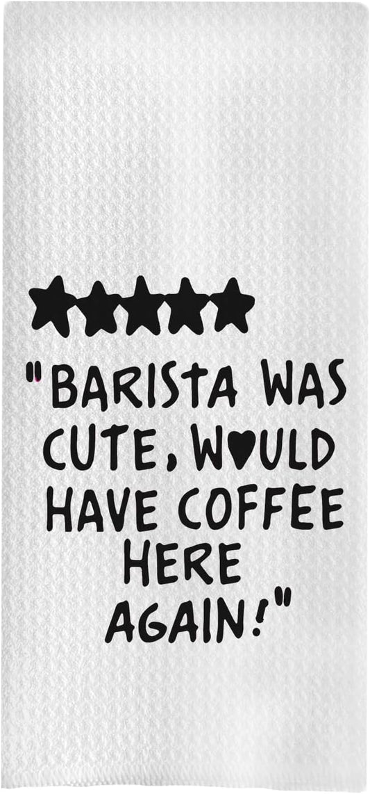 Cute Kitchen Towels - Decorative Coffee Towels, 16x24 Inch