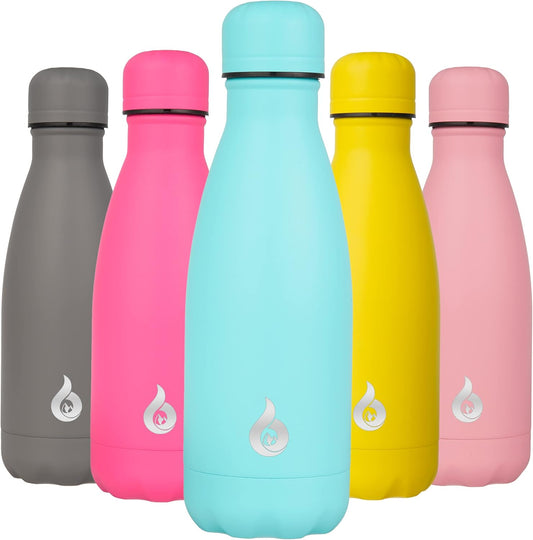 BJPKPK Insulated Water Bottle 12oz Stainless Steel Water Bottles For Travel Keep Cold And Hot,Turquoise