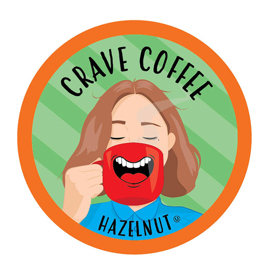 Crave Beverages Flavored Pods Compatible with 2 K-Cup Brewers, Hazelnut, 40 Count