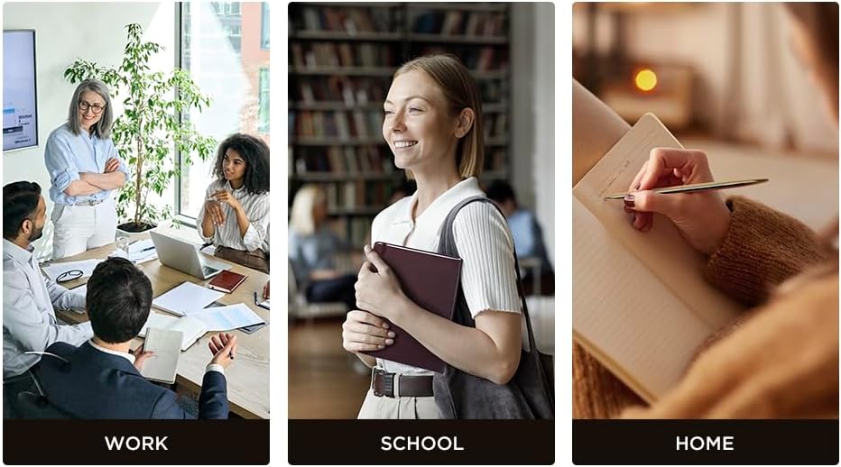 &And Per Se Lined Journal Notebook, 160 Pages, A5 5.7 x 8 inches College Ruled Thick Paper Notebook Journals for Writing, Hardcover Notebooks for Women Men Office School (1 Pack, Light Brown)