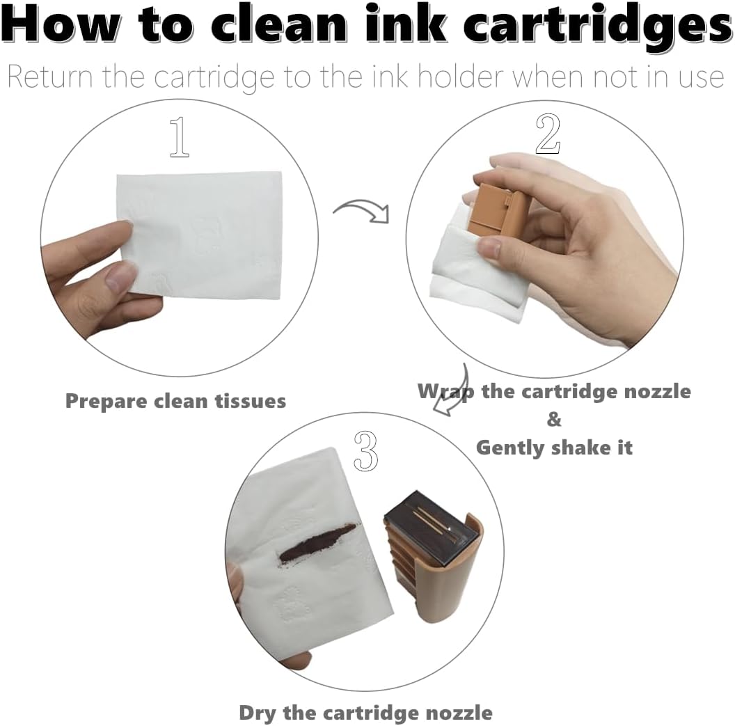 EVEBOT Handheld Food PrintPen, Portable Mini Latte Art & Dessert Decorator for Coffee, Macarons, Cookies - Bluetooth 4.2, Brown, Black, Red, Matcha 4PCS