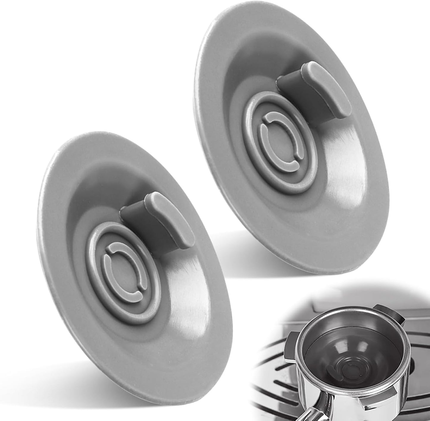 2 Pcs 54mm Espresso Backflush Cleaning Disc Compatible with Breville Espresso Machines BES870XL/BES878/BES880/BES840XL/BES810, Reusable Silicone Blind Filter Disk for Coffee enthusiast, Barista