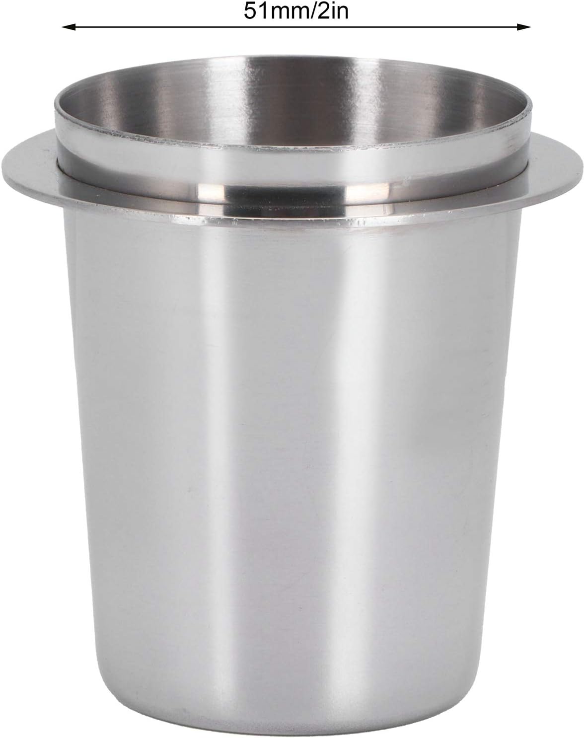 51mm Coffee Dosing Cup, Stainless Steel Coffee Bean Dosing Cup, Coffee Dosing Cup Suitable for Milk Tea Shop Coffee Shop Italian Coffee Machine