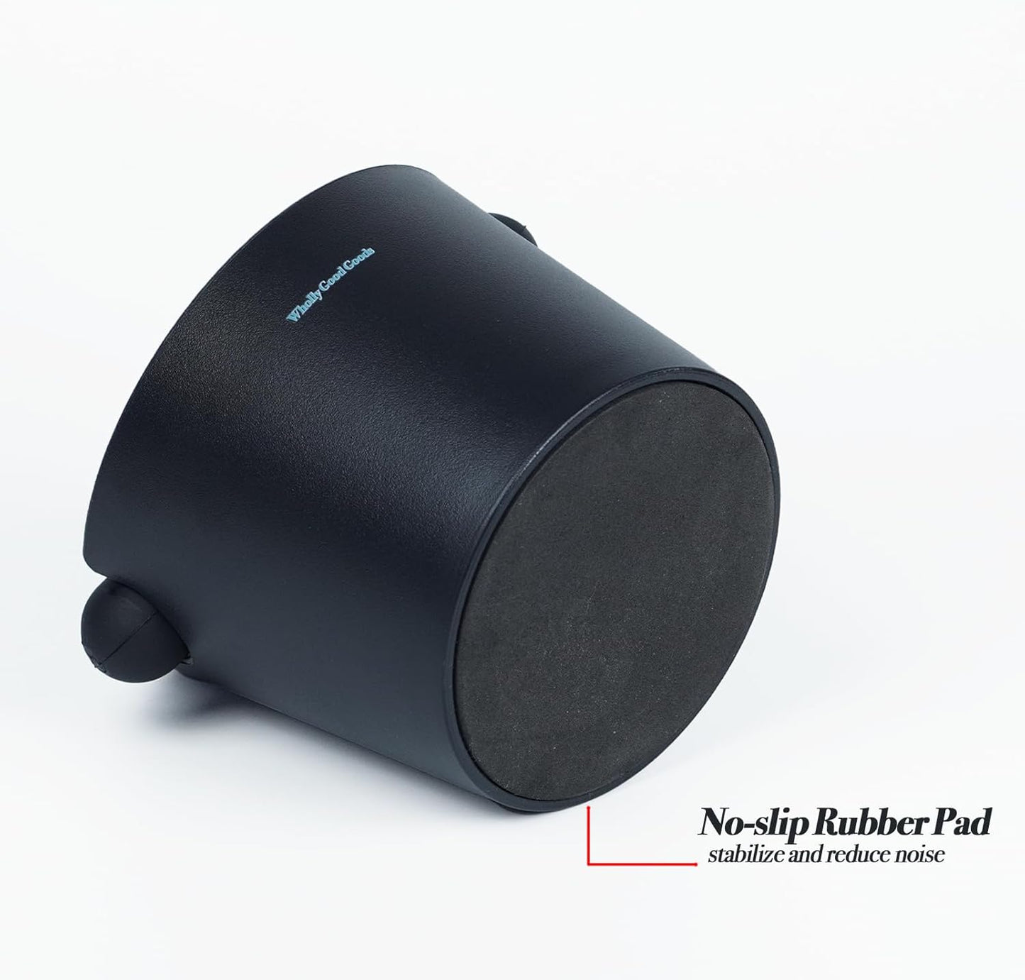 Coffee Knock Box for Coffee, ABS Coffee Grind Knock Box, Shock-Absorbent Durable Coffee Espresso Knock Box Dump Bin Grind Waste Removable Detachable Knock Bar and Non-Slip Base (Black)