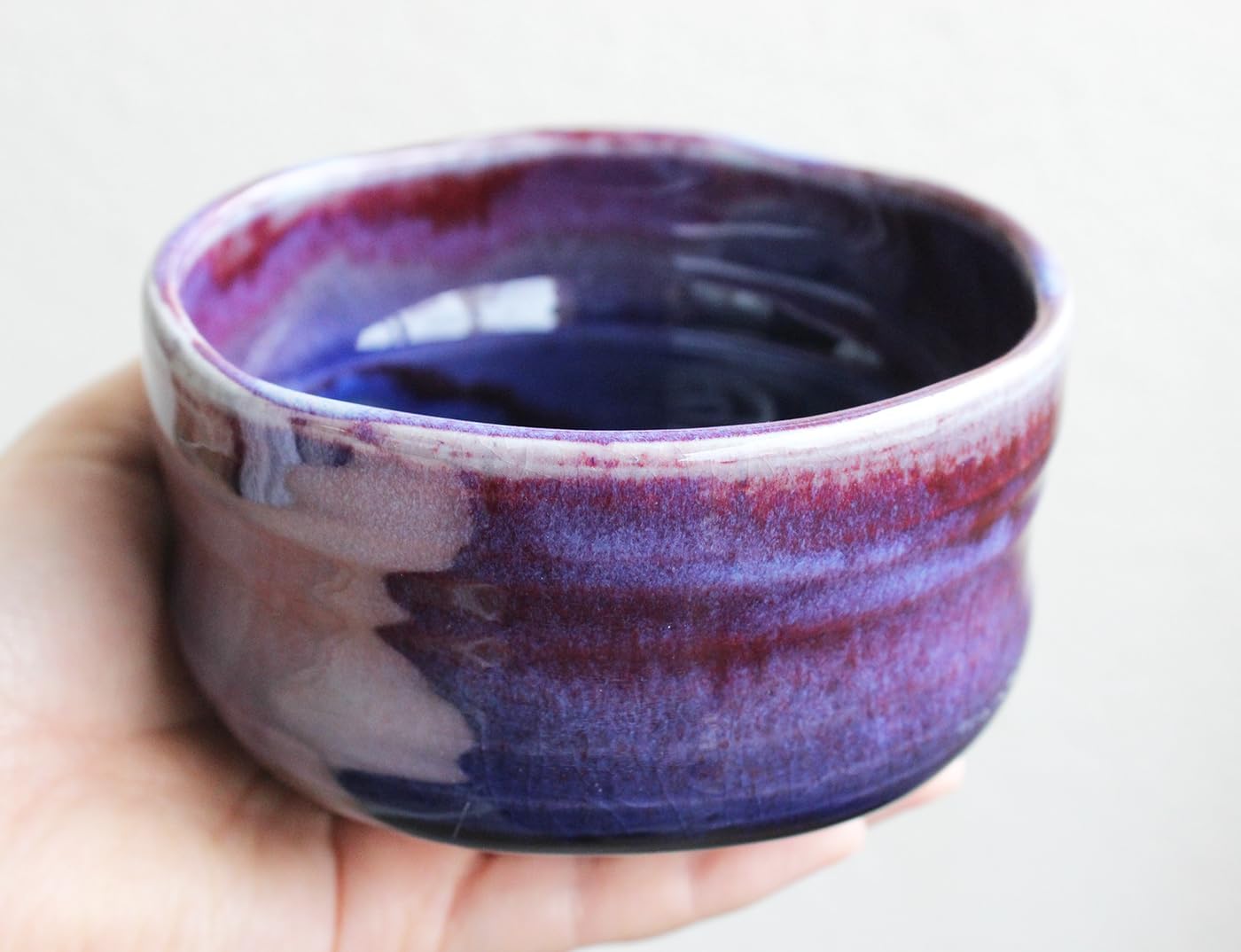 Japanese Traditional Handcrafted Matcha Chawan Tea Bowl Cup Ceremony Tableware Pottery (Shigaraki)