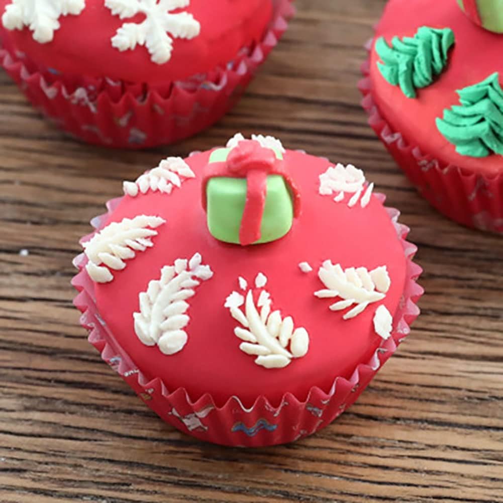 Christmas Piping Bags and Tips Set, 11 Pcs Frosting Tips, Icing Bags Disposable for Cakes Decorating Kit Supplies with 1 Reusable Piping Bags, 1 Couplers