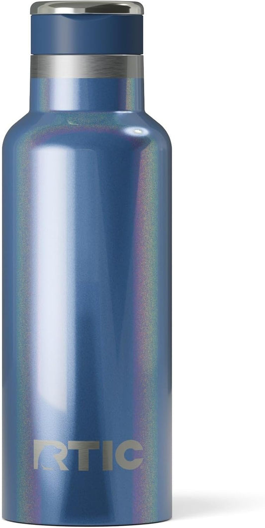 RTIC 16oz Journey Bottle Metal Stainless Steel Vacuum Insulated, BPA Free, Reusable, for Water, Hot and Cold Drinks, Travel, Sports, Camping, Pond Glitter