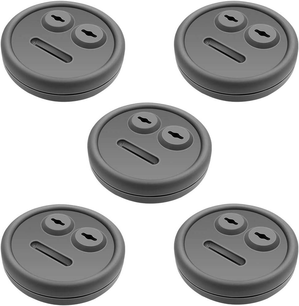 5 Pack Meat Thermometer Probe Grommet for Grills, Compatible with Weber 85037 Smokey Mountain Cookers, and Other Grill DIY Probes Port, Replacement Accessories