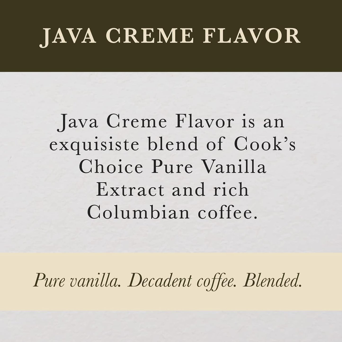 Cook's Java Creme Flavor 4 oz