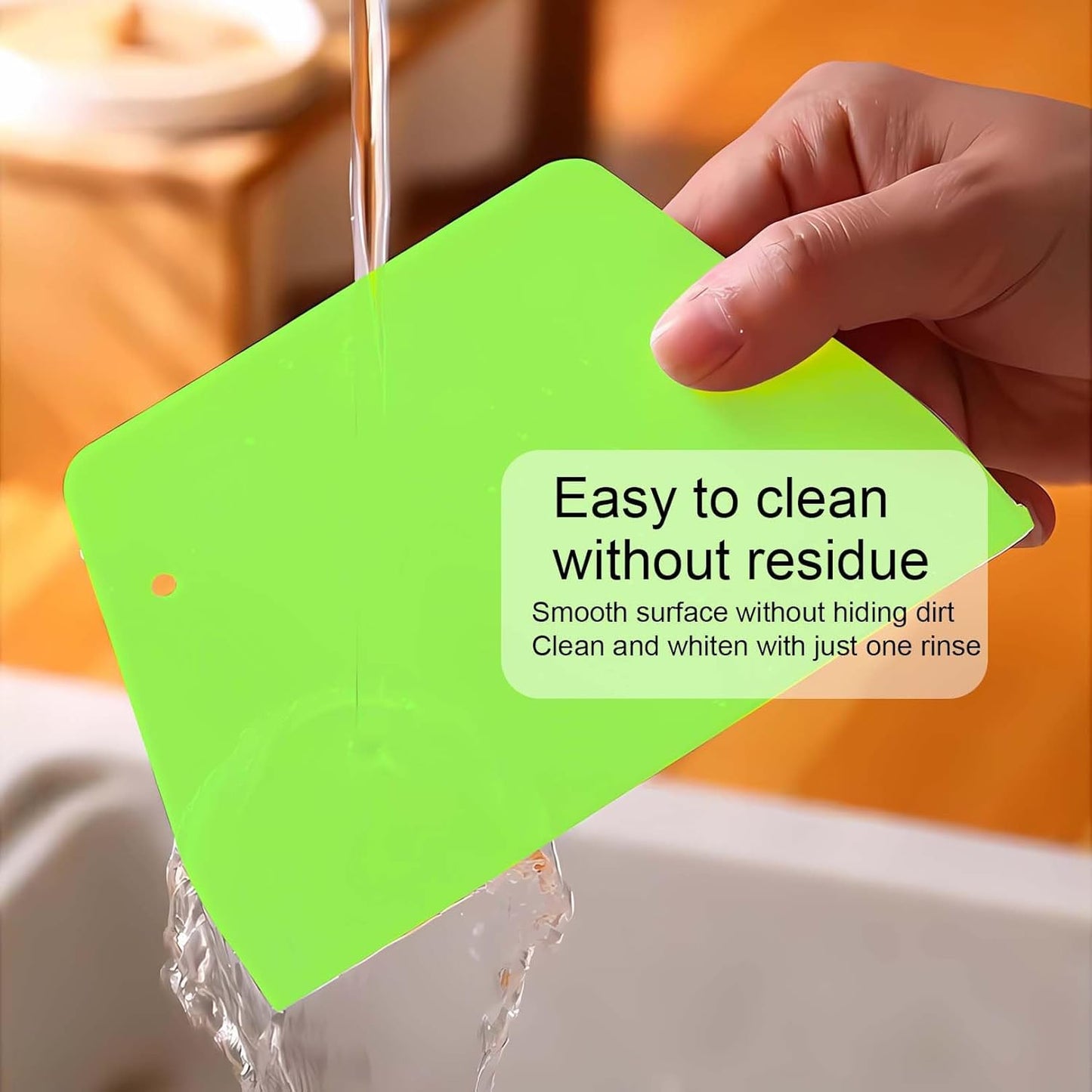 Dough Scraper Plastic Bench Scraper, Dough Scraper Tool Dough Cutter, Flexible Bench Scraper for Making Bread Pizza, 4 PCS