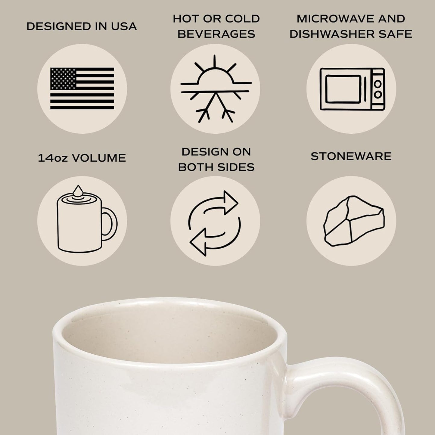 Sweet Water Decor Hello Fall Stoneware Coffee Mug | Novelty Coffee Mugs | Microwave & Dishwasher Safe | 14oz Fall Coffee Mug | Coffee Mugs for Fall and Autumn