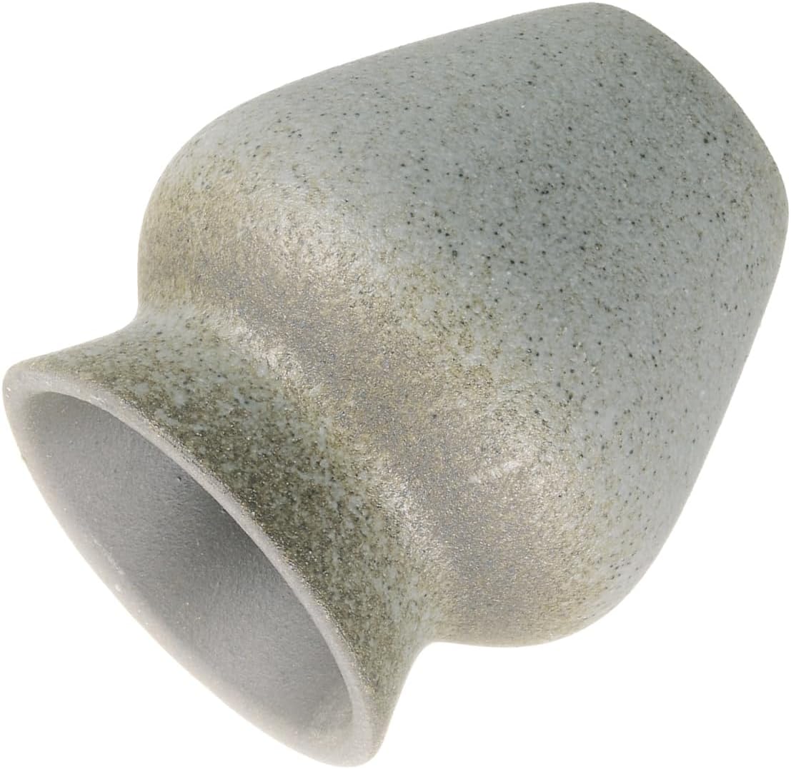 HARFINGTON Ceramic Chasen Stand 70mm Matcha Whisk Holder Teas Set Whisks Stand Traditional Matcha Tea Chasen Holder Tea Set Accessories for Tea Tasting, Earth Yellow