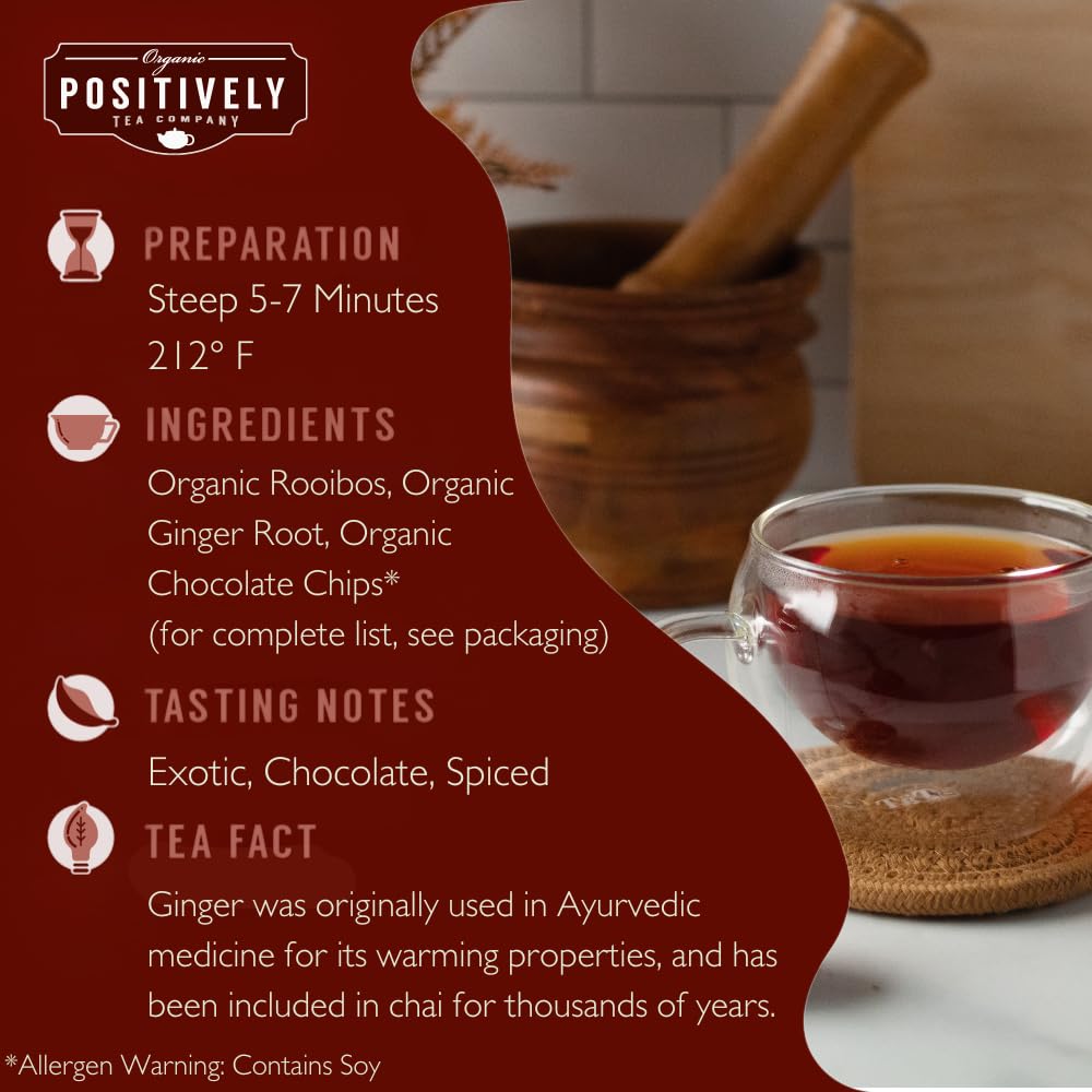 Organic Positively Tea Company, Chai Tea Sampler, Loose Leaf, 4 Ounce, 3 Pack