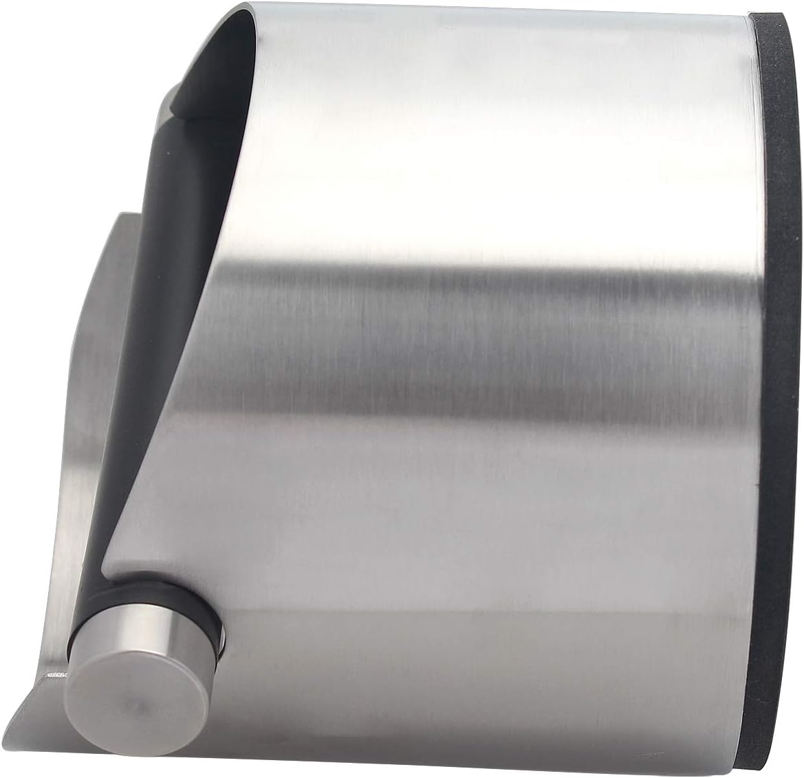 Espresso Knock Box, Stainless Steel Coffee Grounds Knock Box, With Removable Knock Bar and Non-Slip Rubber Base (Silver)