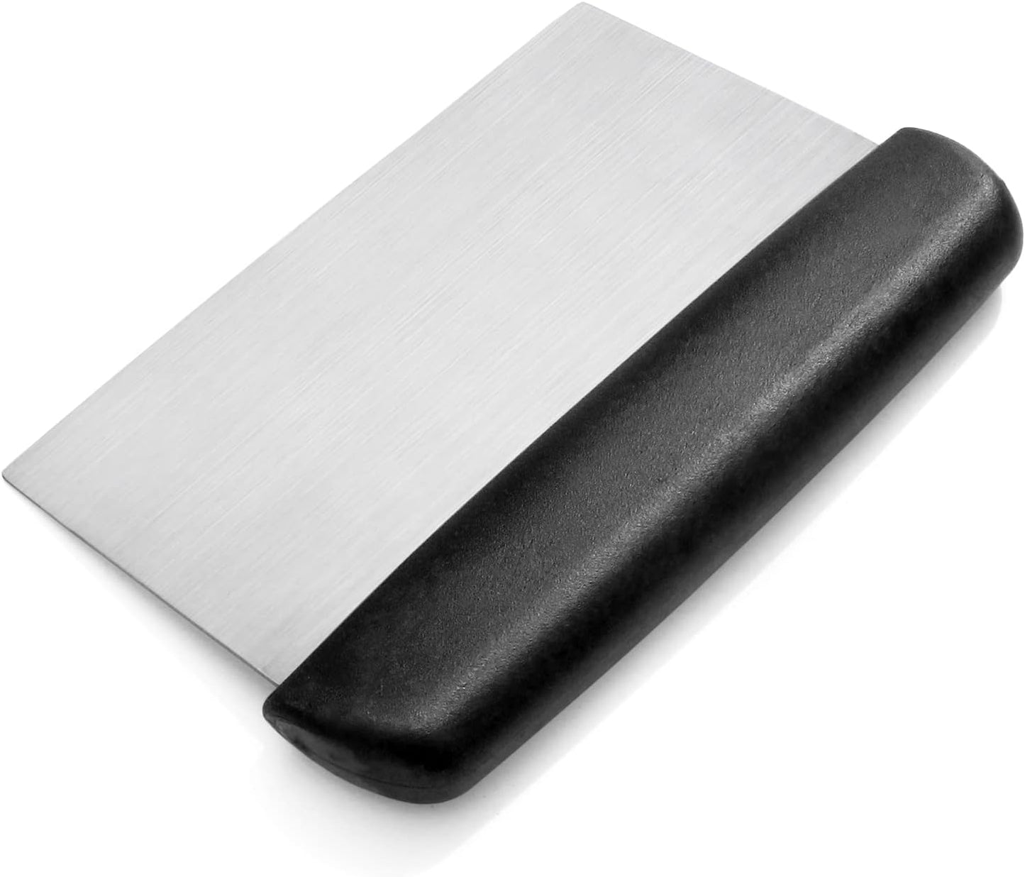 New Star Foodservice Plastic Handle Dough Scraper, 6 by 3-Inch, Black