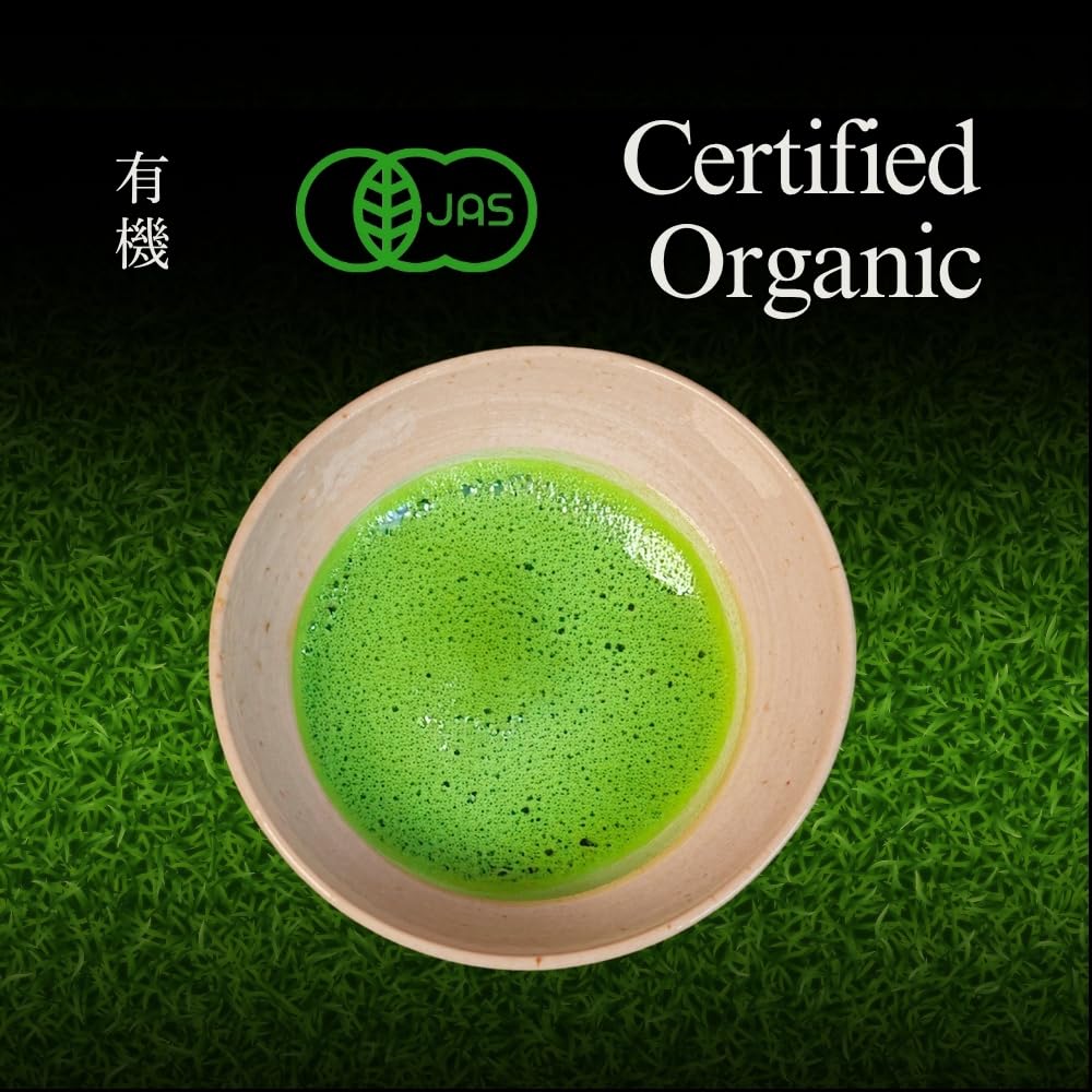 YEDOENSIS Premium Matcha - Organic Authentic Japanese Green Tea Matcha Powder, JAS Certified Organic Vegan Gluten-Free (40g)